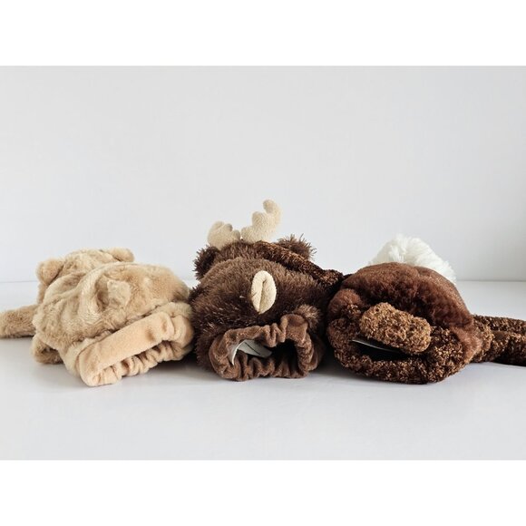 Dream Plush Hand Puppets-Lot of 3 Pretend Play-Eagle, Moose, Bear - Picture 3 of 11